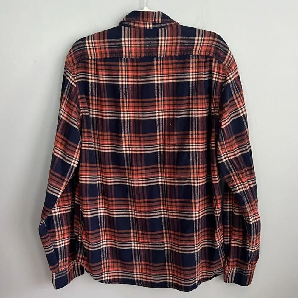J Crew Men’s L flannel shirt Fall Cozy Autumn casual